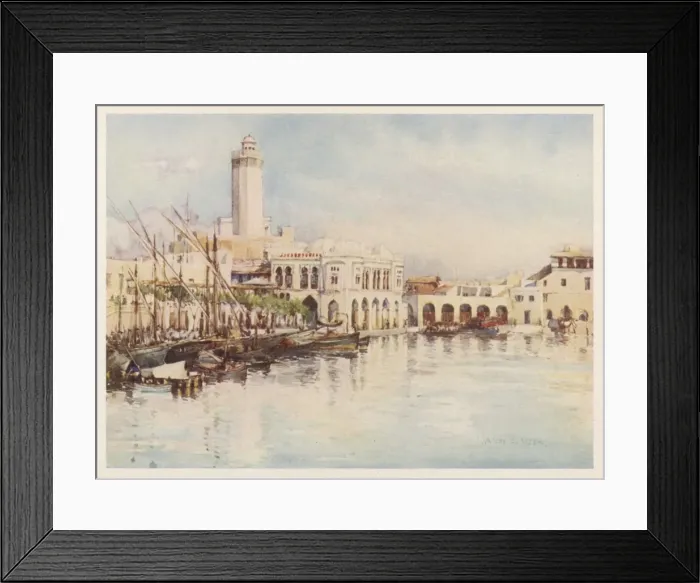 Framed Print : Algiers Harbour Framed Print : Algiers Harbour