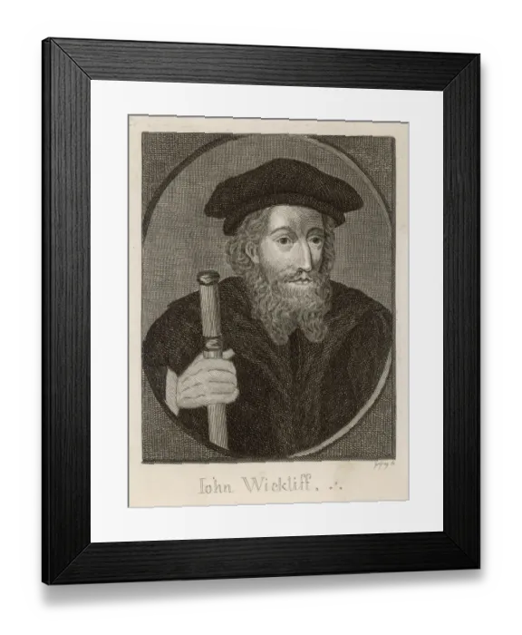 Framed Print : WYCLIF. JOHN WYCLIF English religious reformer Framed Print : WYCLIF. JOHN WYCLIF English religious reformer