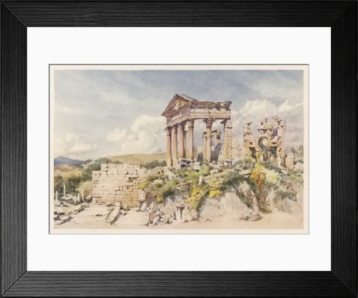 Framed Print : Ruins Dougga Tunisia Framed Print : Ruins Dougga Tunisia