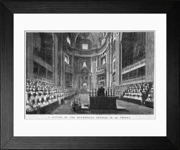 Framed Print : Ecumenical Council 1878 Framed Print : Ecumenical Council 1878