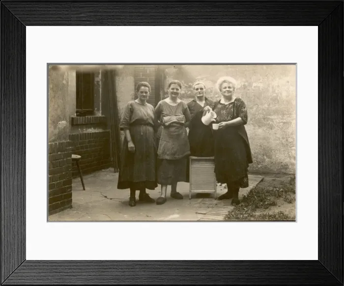 Framed Print : Four Ladies and Coffee Framed Print : Four Ladies and Coffee