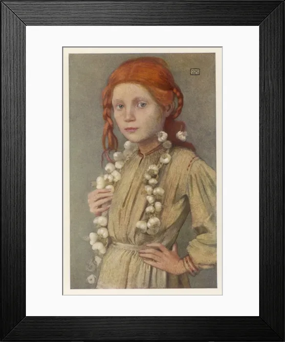 Framed Print : Hungarian Garlic Seller Framed Print : Hungarian Garlic Seller
