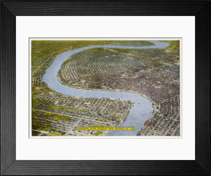 Framed Print : New Orleans - Aerial Framed Print : New Orleans - Aerial