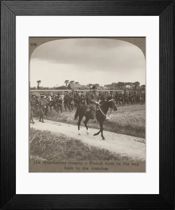 Framed Print : British Troops in France Framed Print : British Troops in France