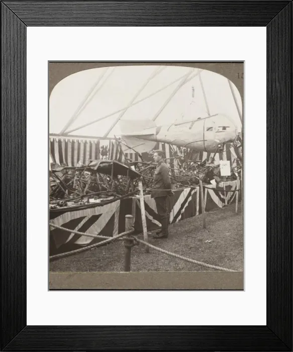 Framed Print : Zeppelin Brought Down Framed Print : Zeppelin Brought Down