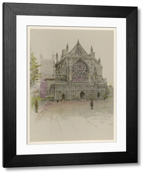 Framed Print : Exeter Cathedral 1924 Framed Print : Exeter Cathedral 1924