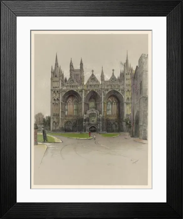 Framed Print : Peterborough Cathedral Framed Print : Peterborough Cathedral