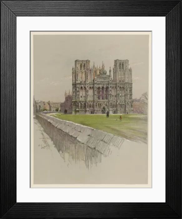 Framed Print : Wells Cathedral 1924 Framed Print : Wells Cathedral 1924