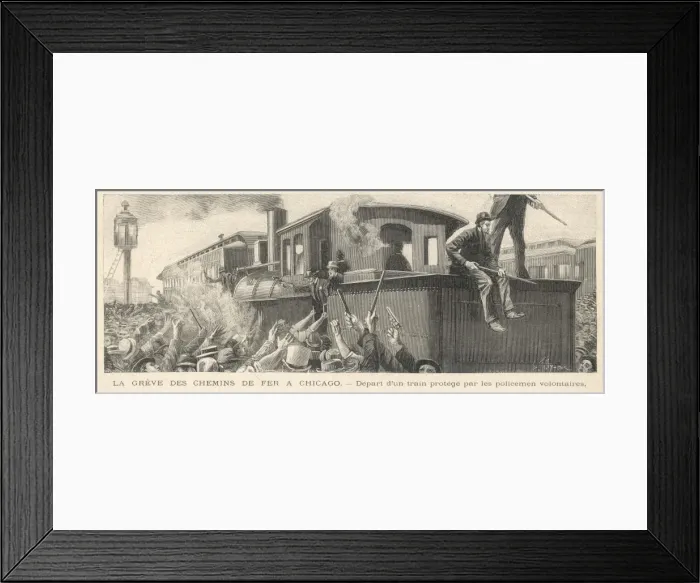 Framed Print : Chicago Rail Strike Framed Print : Chicago Rail Strike