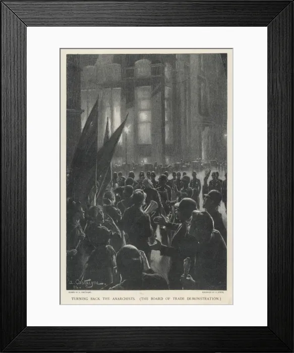 Framed Print : Anarchist Demo, Chicago2 Framed Print : Anarchist Demo, Chicago2