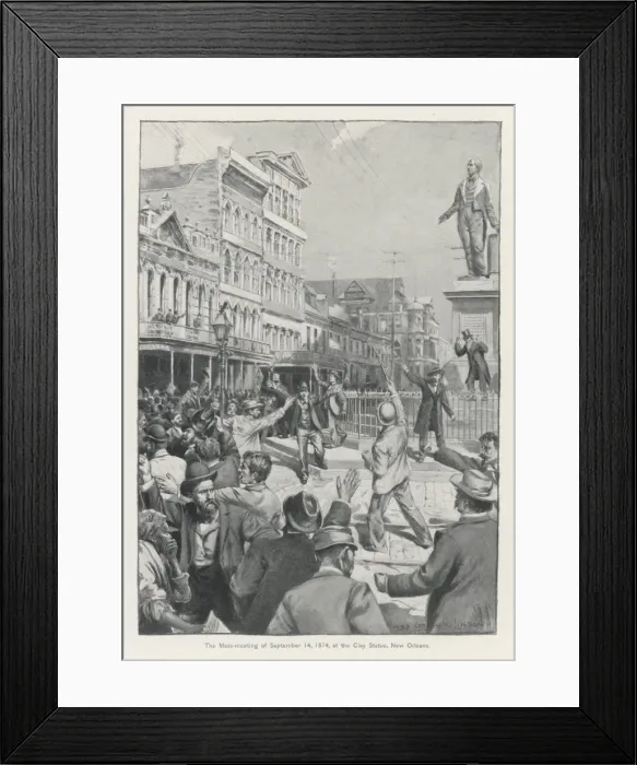 Framed Print : New Orleans Demo 1874 Framed Print : New Orleans Demo 1874