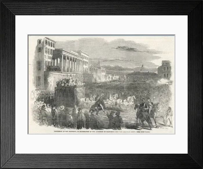 Framed Print : California Statehood Framed Print : California Statehood