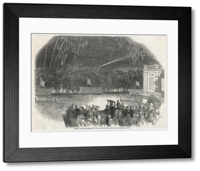 Framed Print : Mexican Meeting 1846 Framed Print : Mexican Meeting 1846
