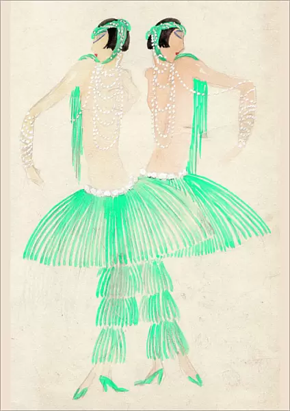 Costume design for the Dolly Sisters