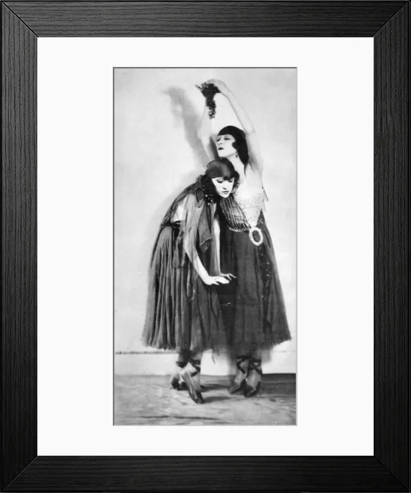 Framed Print : The dancing Dolly Sisters, USA