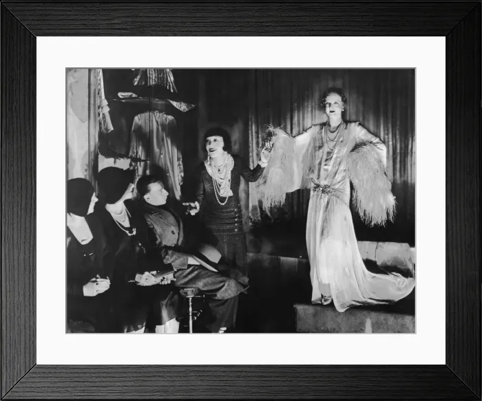Framed Print : Jenny Dolly in her couture store, Paris Framed Print : Jenny Dolly in her couture store, Paris