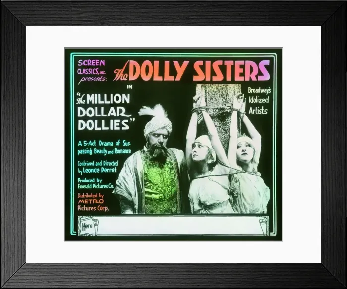 Framed Print : Dolly Sisters in The Million Dollar Dollies Framed Print : Dolly Sisters in The Million Dollar Dollies