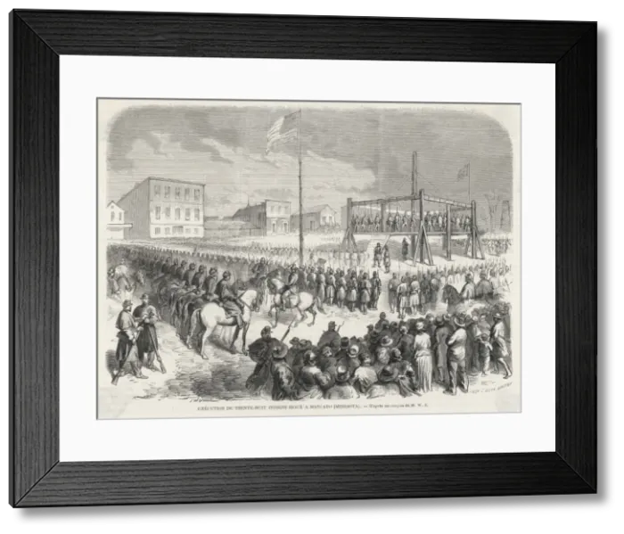 Framed Print : 38 Sioux Hanged Framed Print : 38 Sioux Hanged