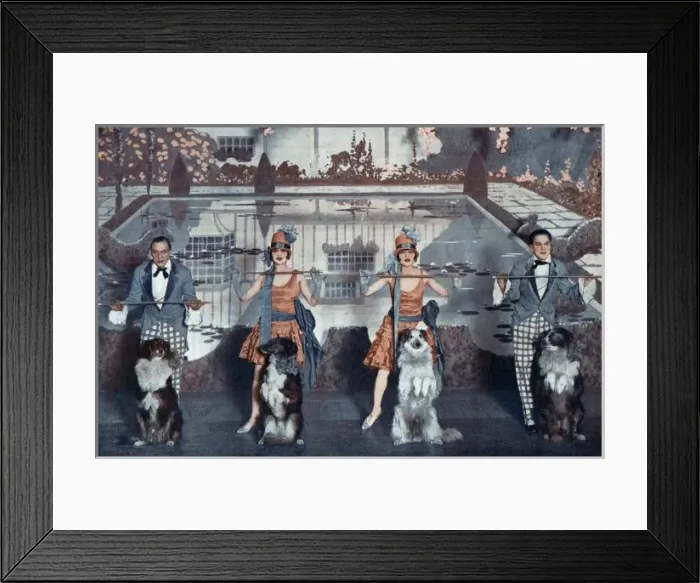Framed Print : The Dolly Sisters in the Dollies and the Collies Framed Print : The Dolly Sisters in the Dollies and the Collies