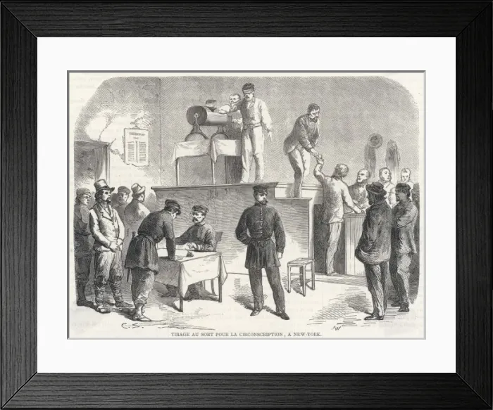 Framed Print : Conscription New York Framed Print : Conscription New York