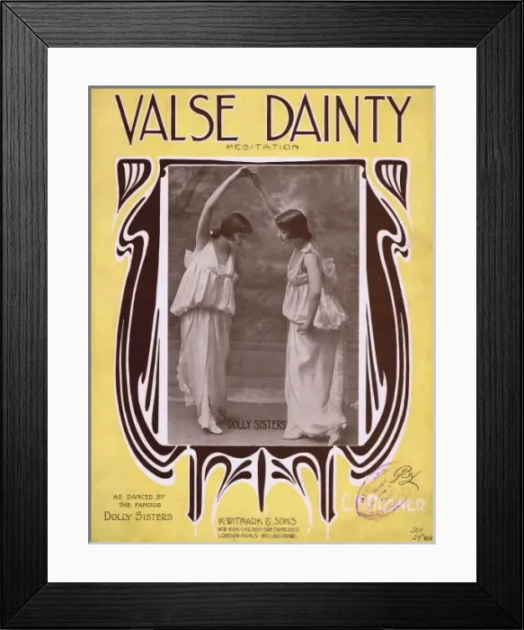 Framed Print : The Dolly Sisters, USA Framed Print : The Dolly Sisters, USA