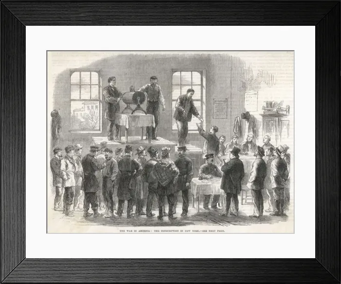 Framed Print : Conscription New York Framed Print : Conscription New York