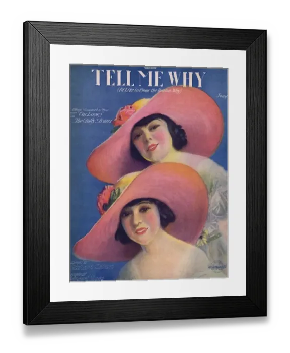 Framed Print : The Dolly Sisters in Oh Look Framed Print : The Dolly Sisters in Oh Look