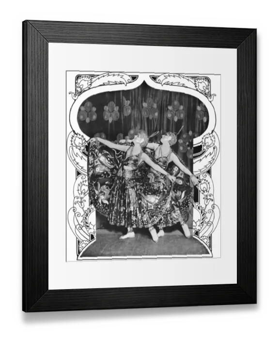 Framed Print : The Dolly Sisters in Oh Les Belles Filles, Paris Framed Print : The Dolly Sisters in Oh Les Belles Filles, Paris