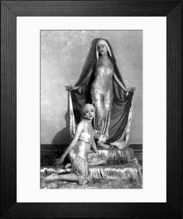 Framed Print : The Dolly Sisters wearing their Persian costumes Framed Print : The Dolly Sisters wearing their Persian costumes