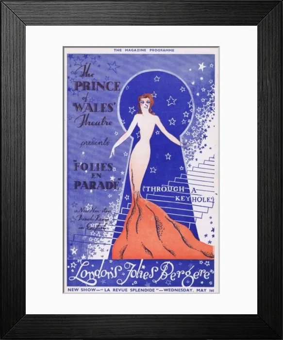Framed Print : Programme cover for Folies en Parade, 1935