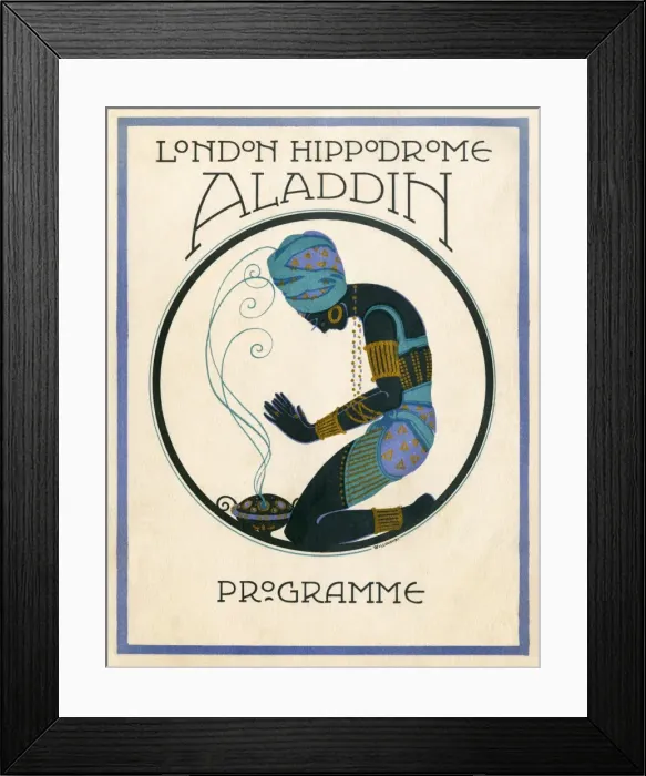 Framed Print : Programme cover for Aladdin, 1920 Framed Print : Programme cover for Aladdin, 1920