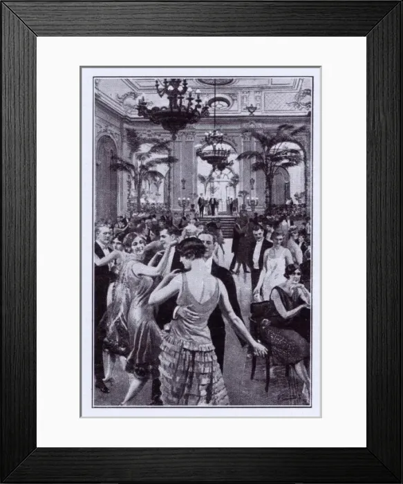 Framed Print : Detail of dancing at the Hotel Cecil Framed Print : Detail of dancing at the Hotel Cecil