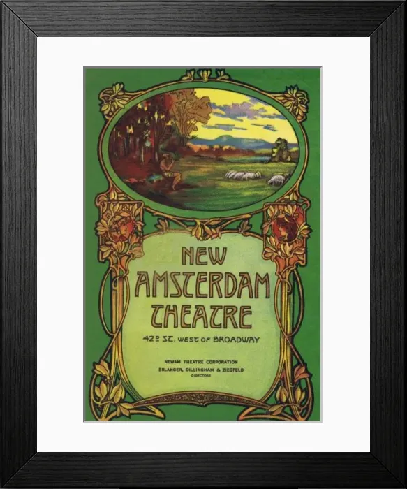 Framed Print : Programme cover for Whoopee at the New Amsterdam Theatre, Ne