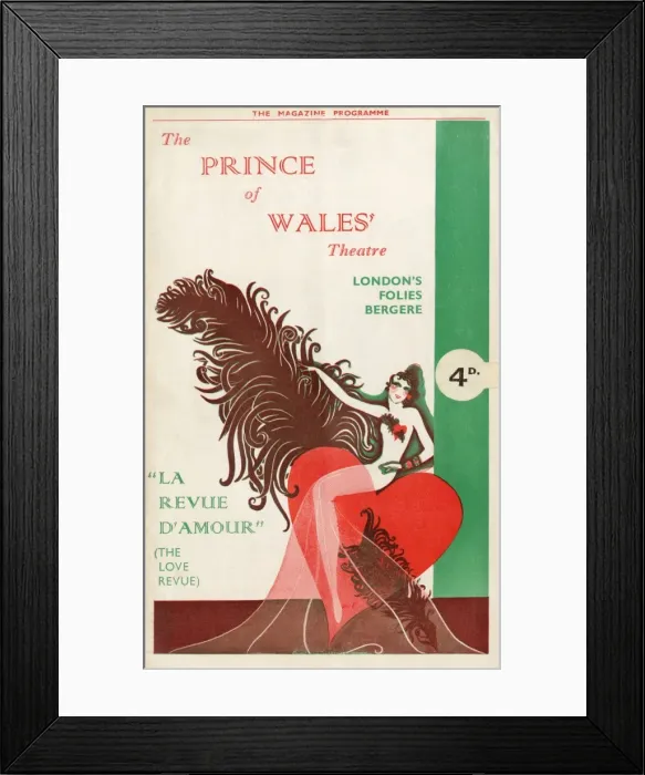 Framed Print : Programme cover for La Revue D Amour, 1934 Framed Print : Programme cover for La Revue D Amour, 1934