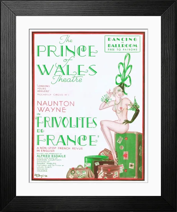 Framed Print : Programme cover for Frivolities de France, 1938 Framed Print : Programme cover for Frivolities de France, 1938