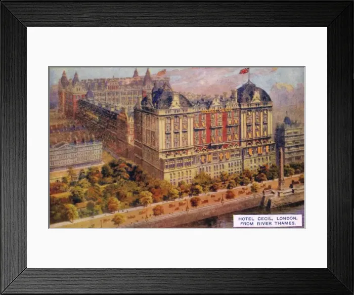 Framed Print : The exterior of the Hotel Cecil, London Framed Print : The exterior of the Hotel Cecil, London