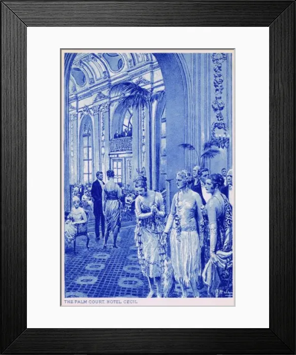 Framed Print : The Palm Court of the Hotel Cecil, London Framed Print : The Palm Court of the Hotel Cecil, London