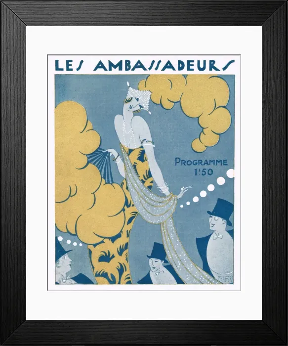 Framed Print : Programme cover for Paris Sans Voiles Framed Print : Programme cover for Paris Sans Voiles