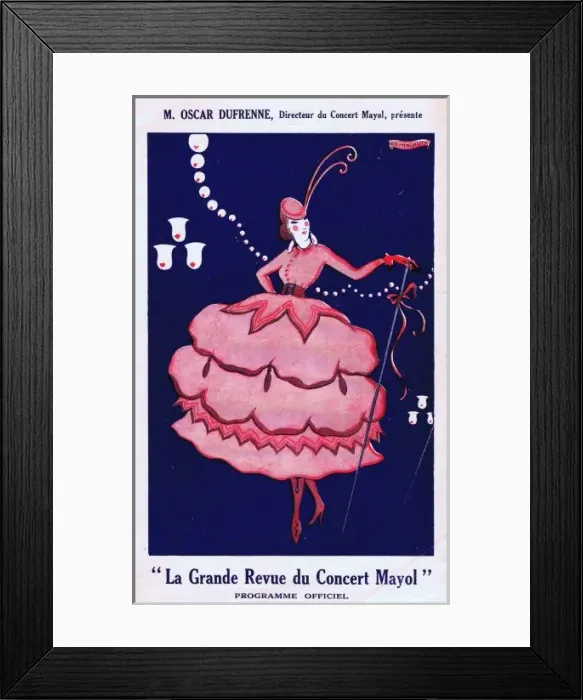 Framed Print : Programme cover for La Grande Revue Framed Print : Programme cover for La Grande Revue