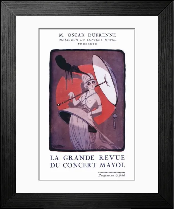 Framed Print : Programme cover for La Grand Revue