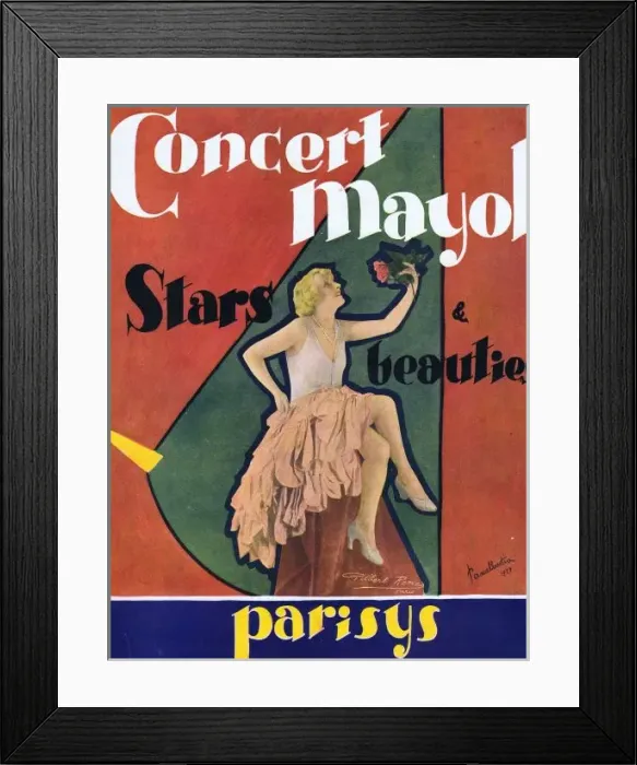 Framed Print : Souvenir brochure for the Concert Mayol Framed Print : Souvenir brochure for the Concert Mayol