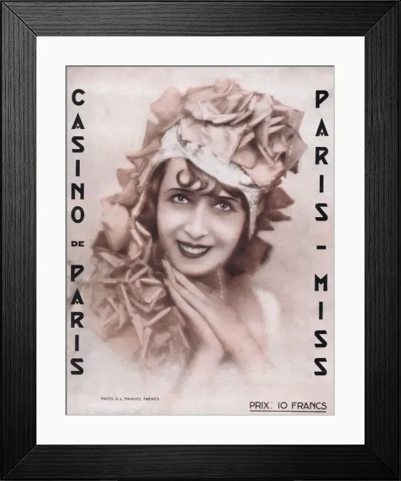 Framed Print : Paris Miss at the Casino de Paris Framed Print : Paris Miss at the Casino de Paris