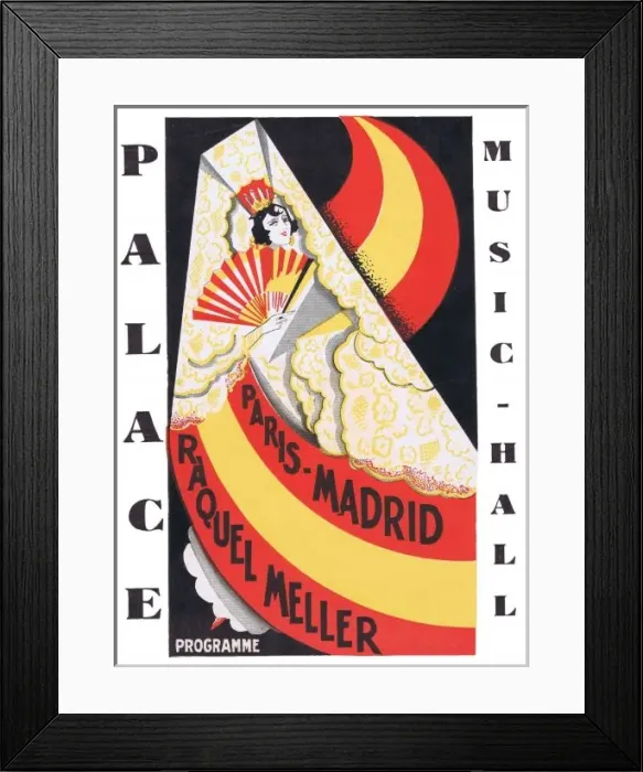 Framed Print : Programme cover for Paris - Madrid Framed Print : Programme cover for Paris - Madrid