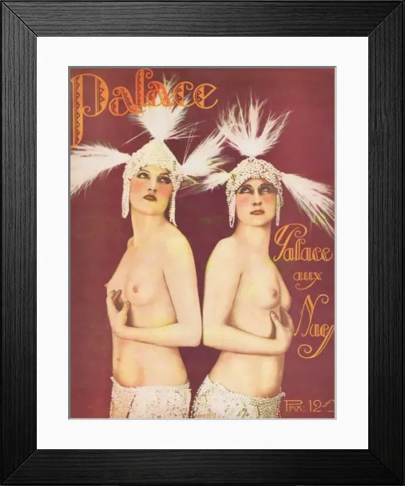 Framed Print : Cover for souvenir brochure for Palace Aux Nues Framed Print : Cover for souvenir brochure for Palace Aux Nues