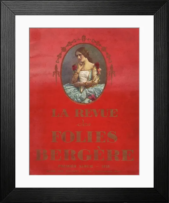 Framed Print : Cover of souvenir brochure for En Pleine Folie Framed Print : Cover of souvenir brochure for En Pleine Folie