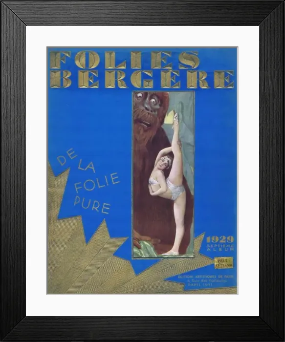 Framed Print : Cover of souvenir brochure for De La Folie Pure Framed Print : Cover of souvenir brochure for De La Folie Pure