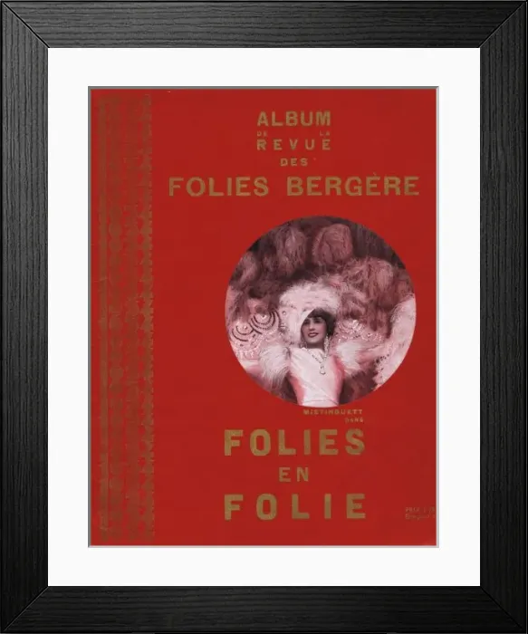Framed Print : Cover of souvenir brochure for Folies en Folies Framed Print : Cover of souvenir brochure for Folies en Folies