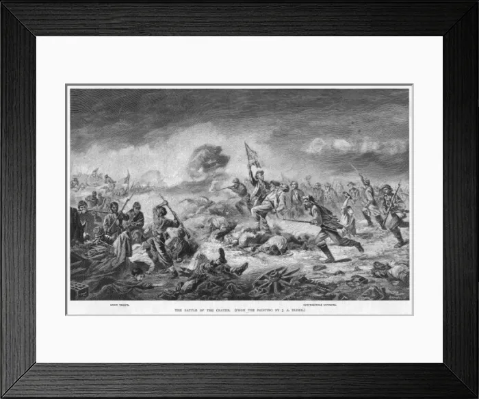 Framed Print : Battle of the Crater Framed Print : Battle of the Crater