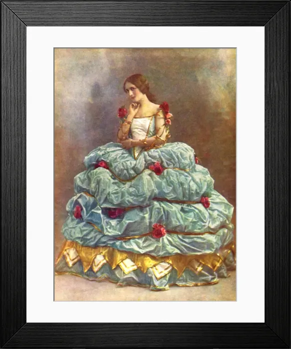Framed Print : Showgirl in En Pleine Folie at the Folies Bergere, Paris, 19