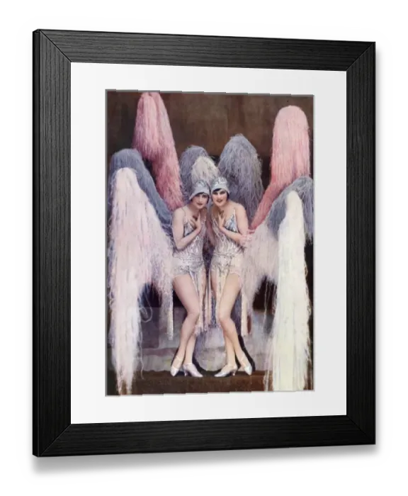 Framed Print : Les Soeurs Epp in De La Folie Pure at the Folies Bergere, Pa Framed Print : Les Soeurs Epp in De La Folie Pure at the Folies Bergere, Pa